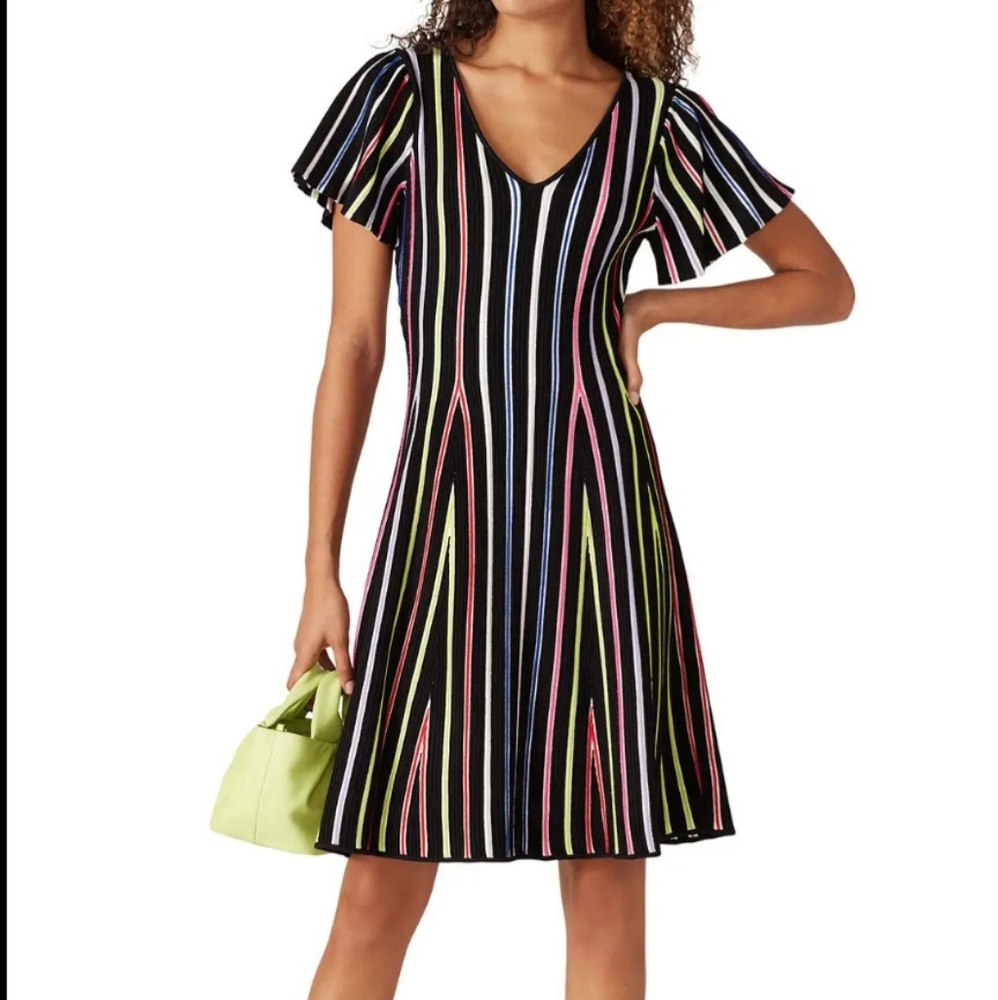 MILLY rent the Runaway Rainbow Knit Dress